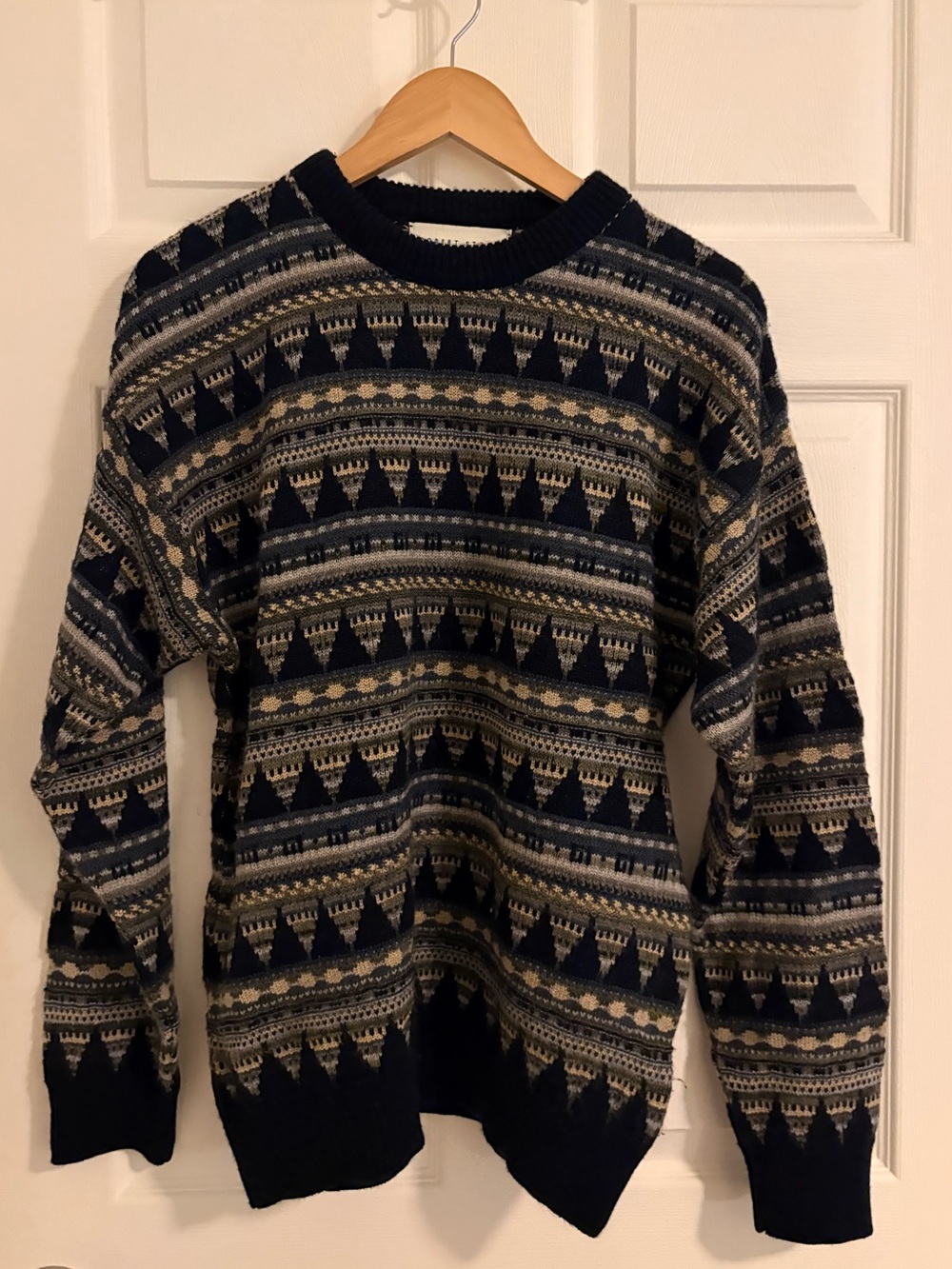 Robert Stock Geometric Grandpa Sweater